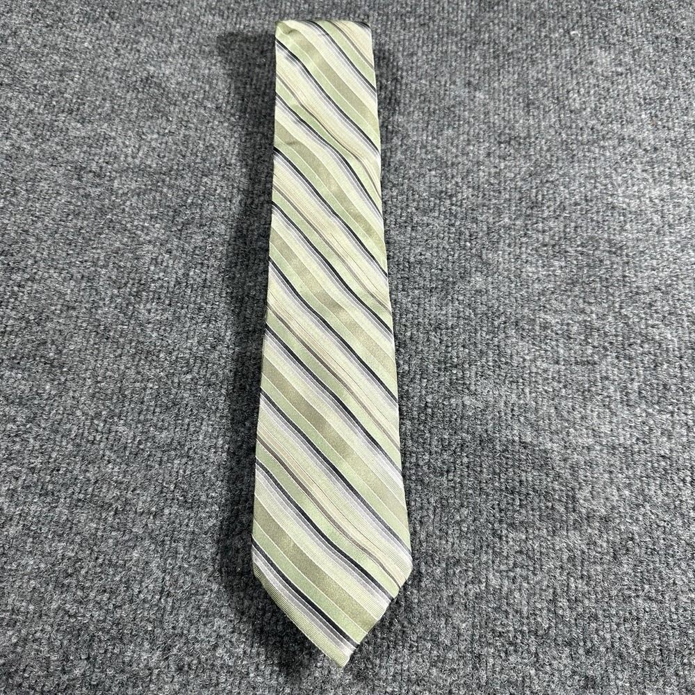 Perry Ellis Portfolio Men's Necktie‎ Tie Silk Green